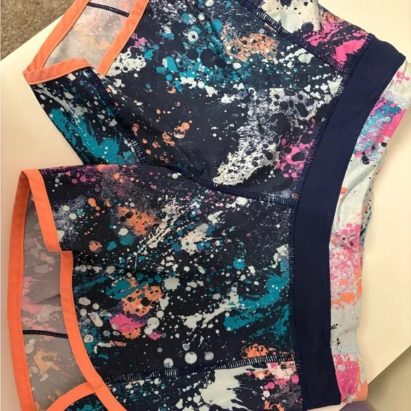 Ivivva Multicolor Splatter Print Shorts - Picture 2 of 5